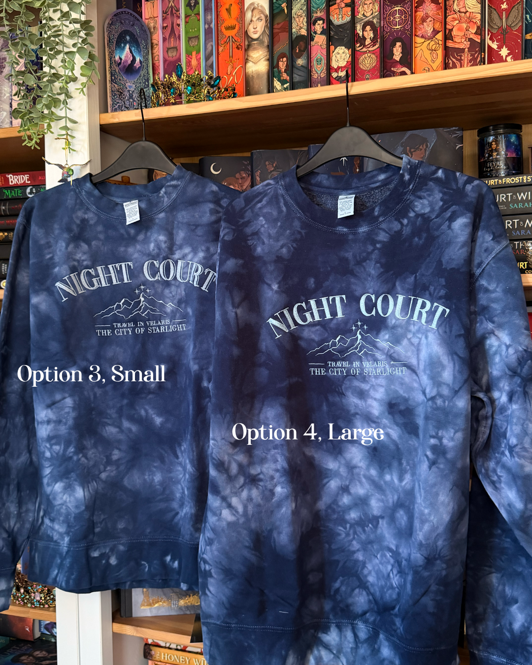 *imperfect* Tie Dye Night Court Crewnecks