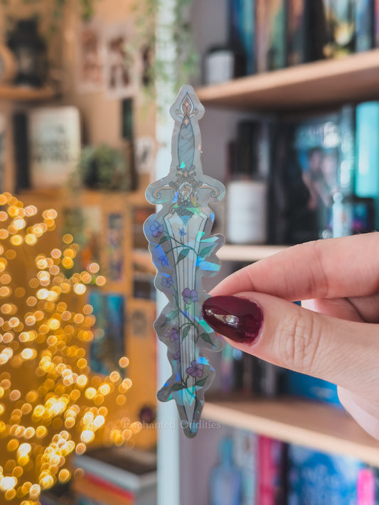 Violets Dagger Holographic Sticker