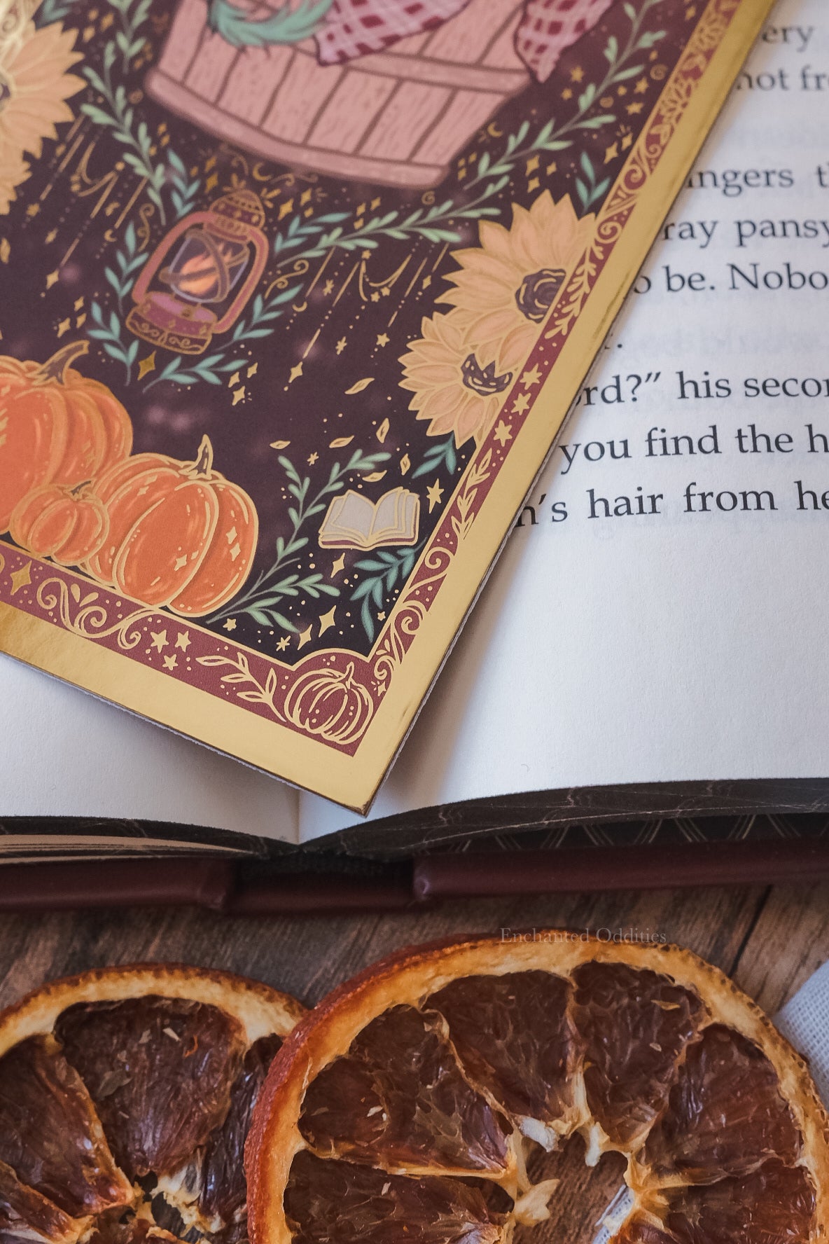 Sleepy Harvest Dragon Bookmark