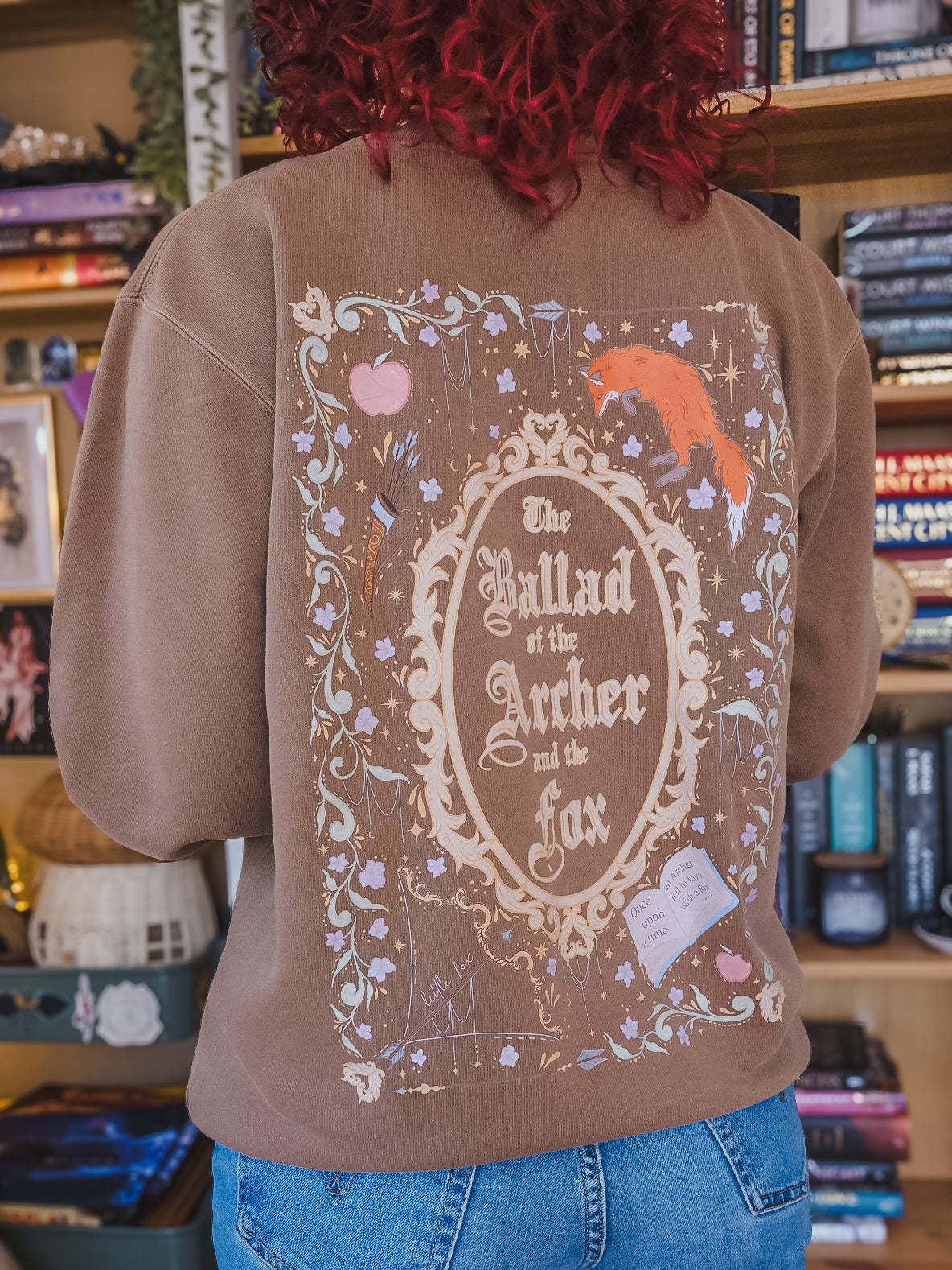 Little Fox crewneck in Brown