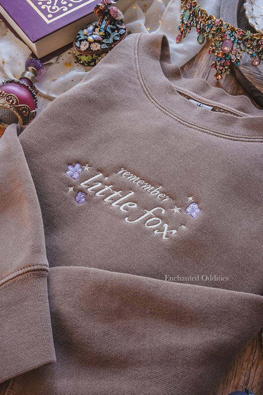 Little Fox crewneck in Brown