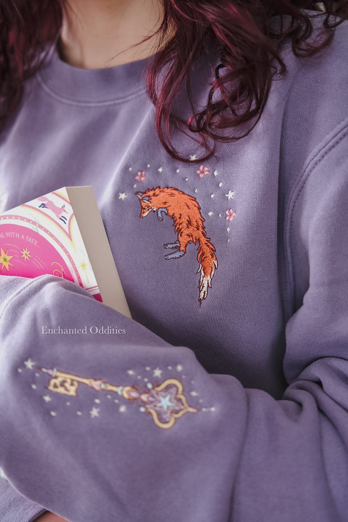 Archer & the Fox crewneck in PURPLE