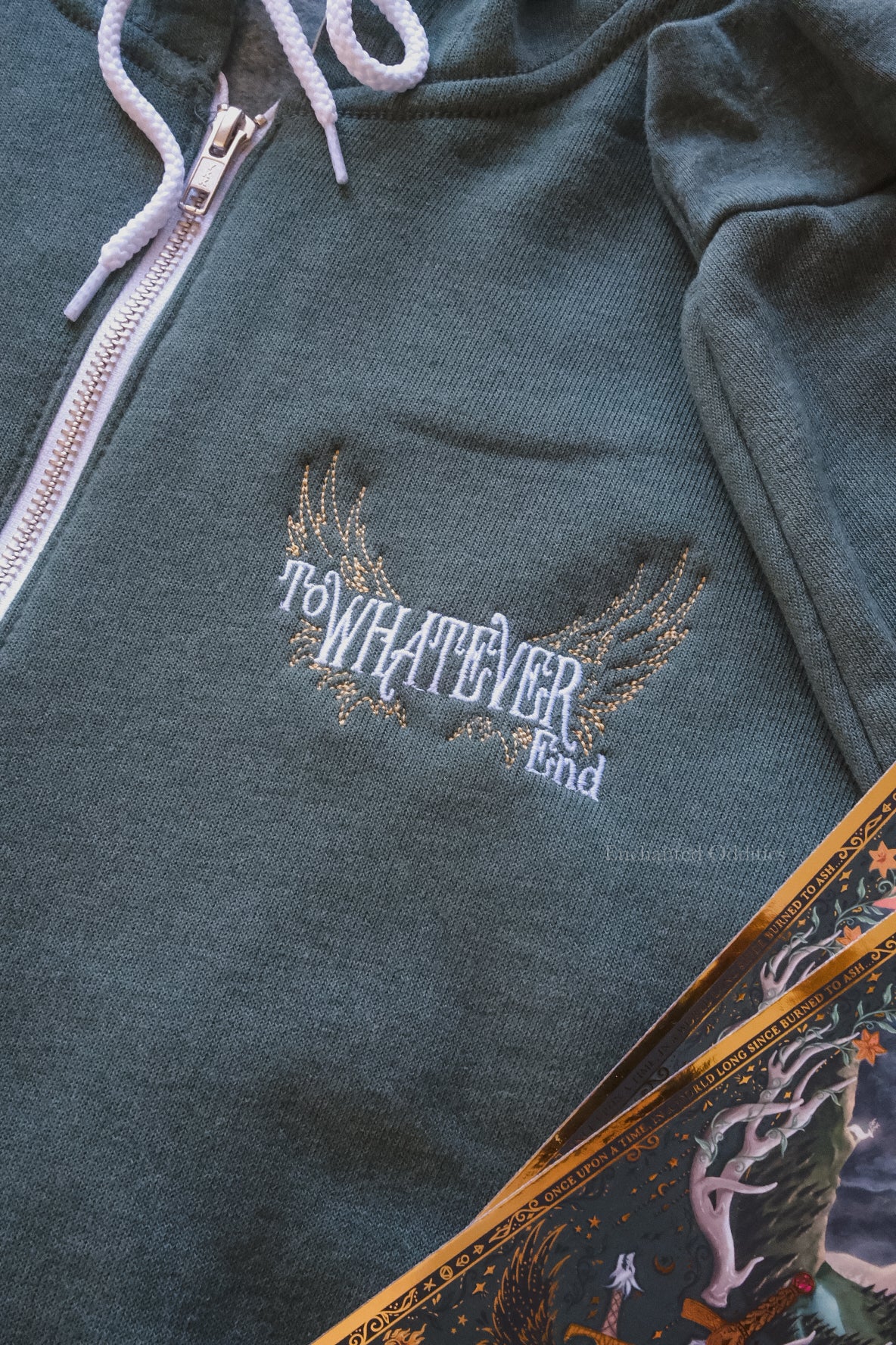 To Whatever End zip up hoodie