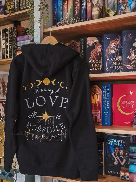 Through Love Premium Zipper Hoodie