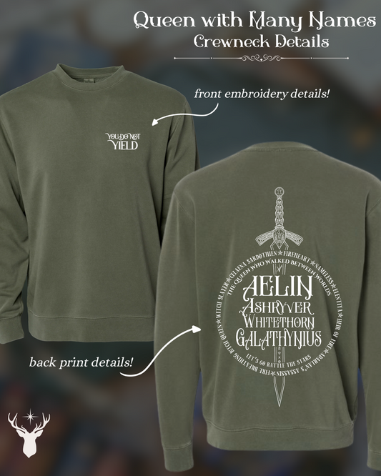*PRE-ORDER* Queen with Many Names Crewneck
