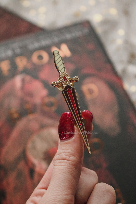 Bloodstone Dagger Enamel Pin