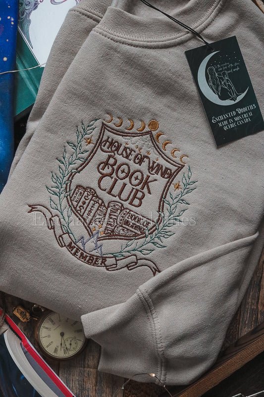 Beige House of Wind Book Club crewneck
