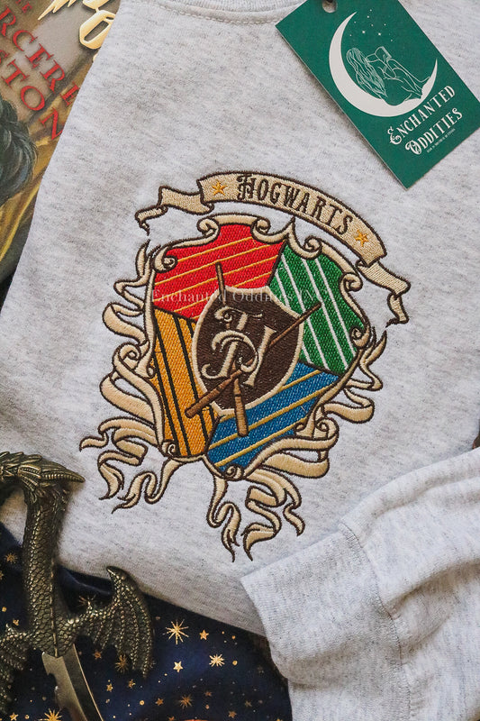 Witchcraft & Wizardry School Crest Crewneck