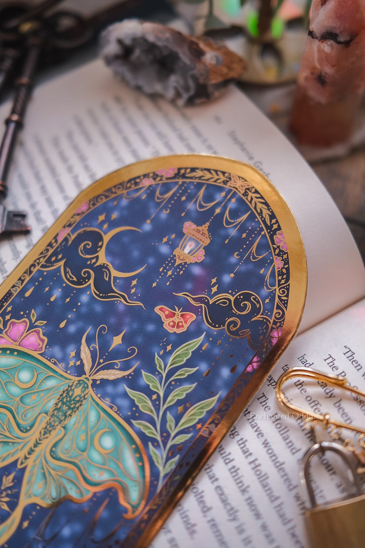 Enchanted Moth Bookmark
