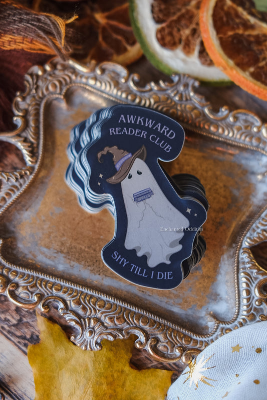 Awkward Reader Club Matte Holographic Sticker