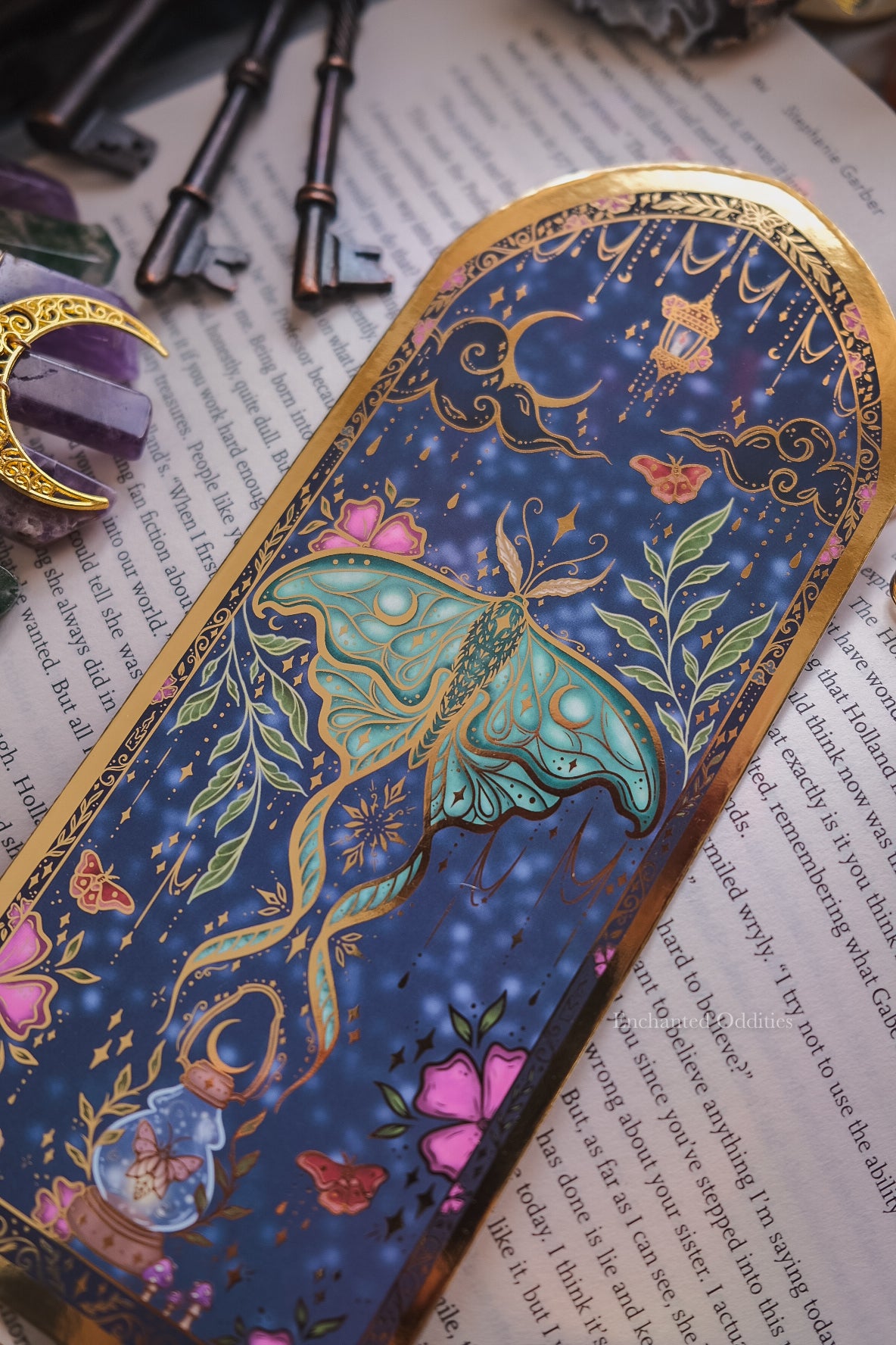 Enchanted Moth Bookmark