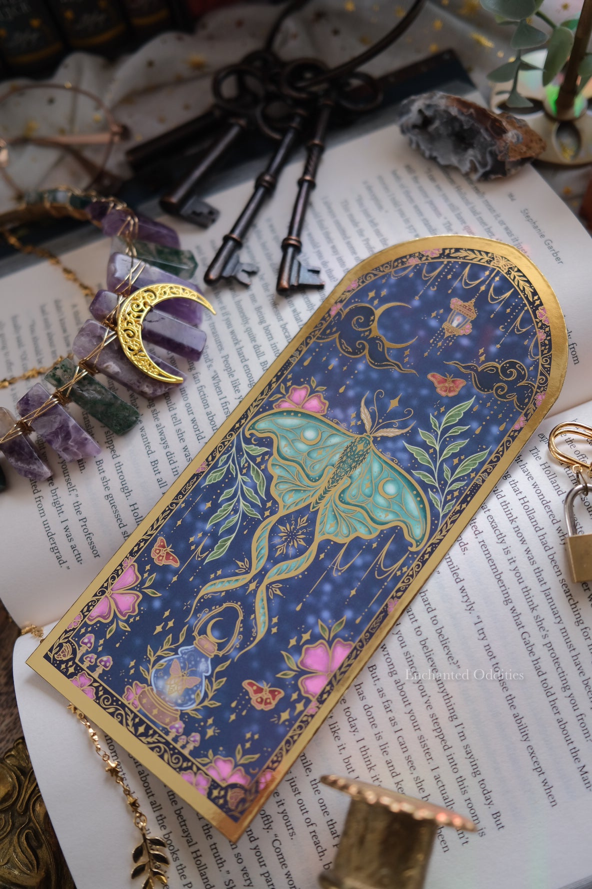Enchanted Moth Bookmark