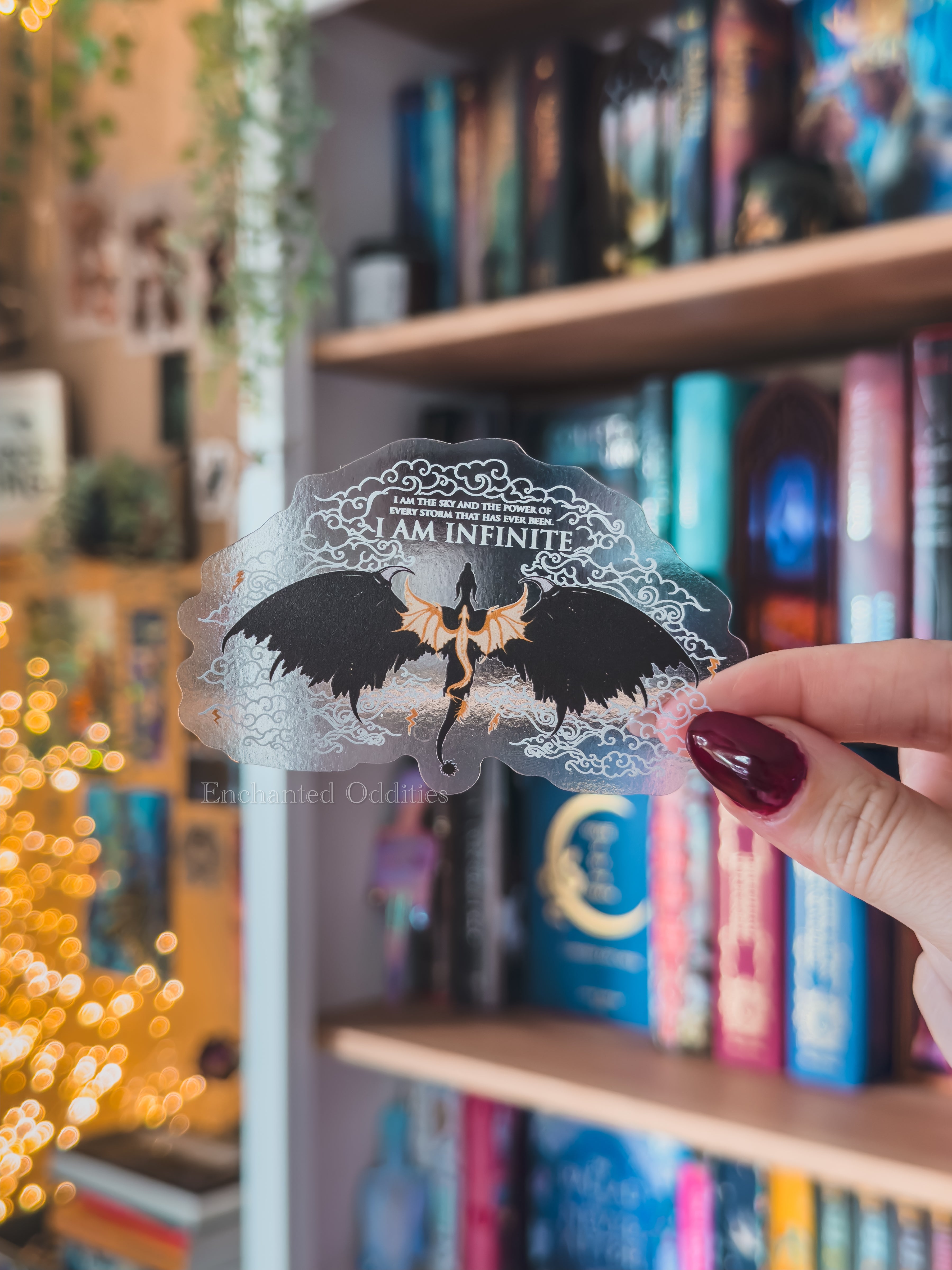 Infinite Fan Sticker I Am Infinite Clear Sticker – Enchanted Oddities