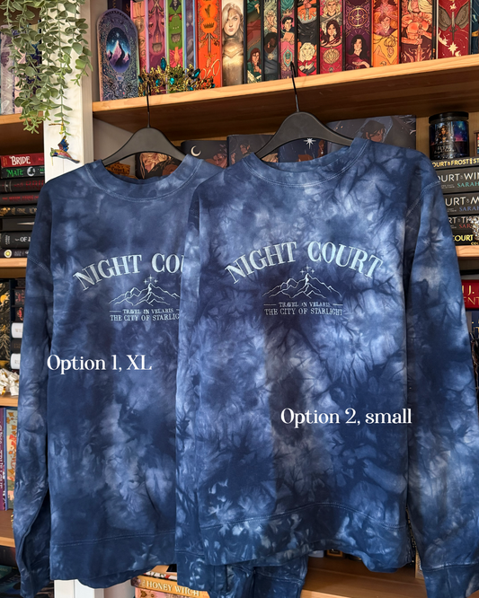 *imperfect* Tie Dye Night Court Crewnecks