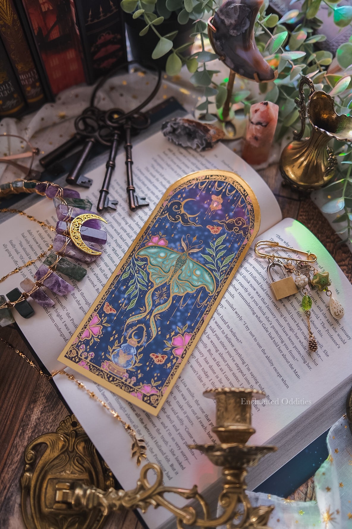 Enchanted Moth Bookmark