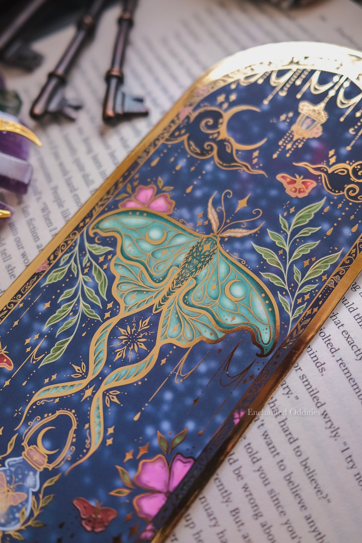 Enchanted Moth Bookmark