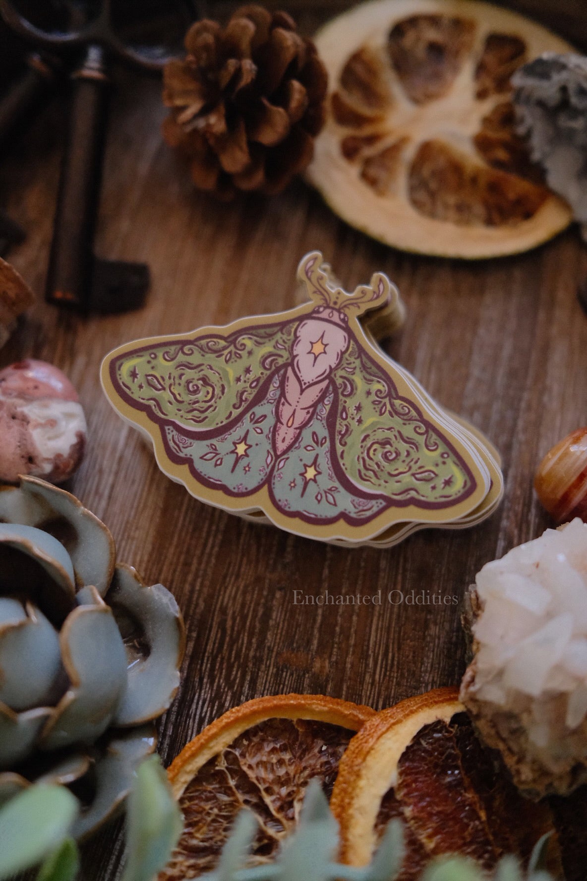Moss Moth sticker