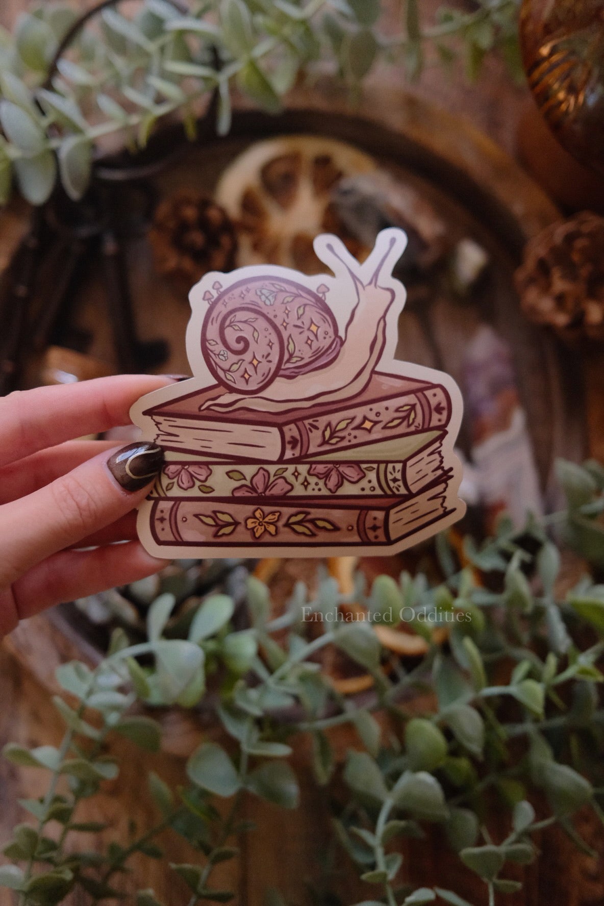 Bookish Snail Magnet