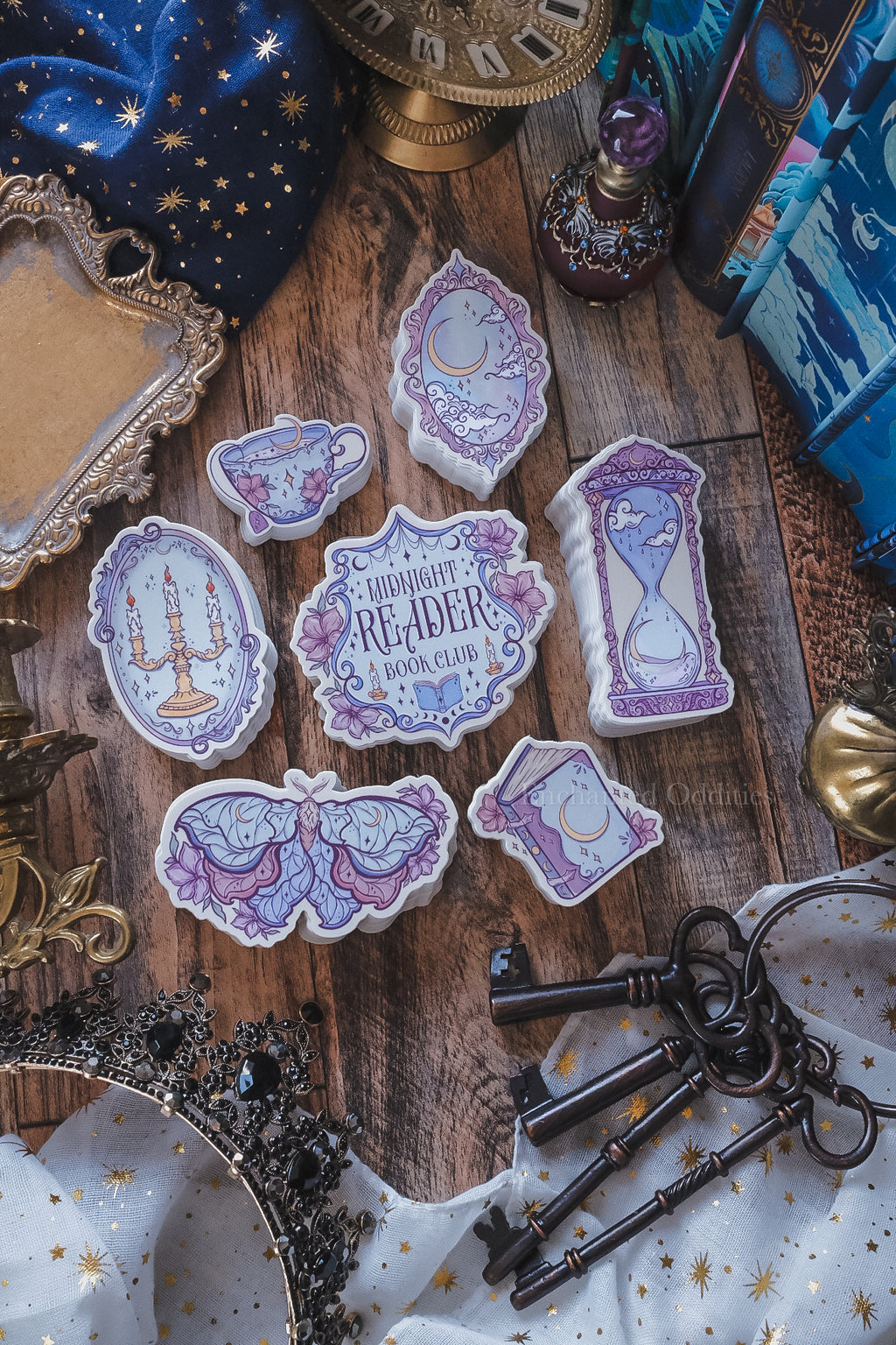 Midnight Reader Sticker Pack