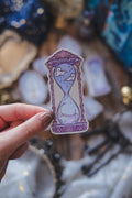 Hourglass sticker