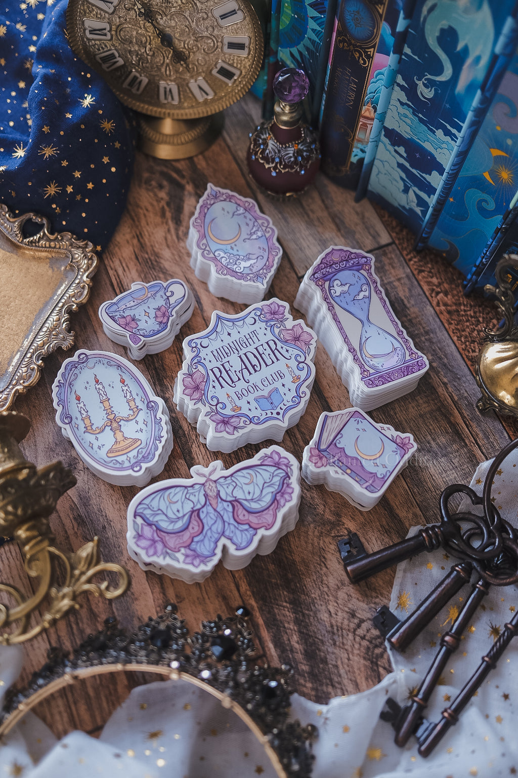Midnight Reader Sticker Pack