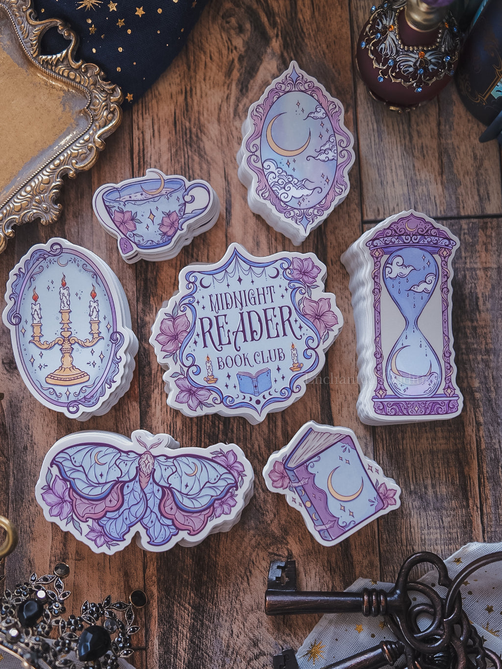 Midnight Reader Sticker Pack