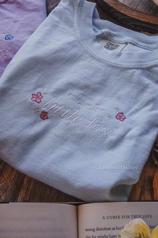 Little Fox tee in blue