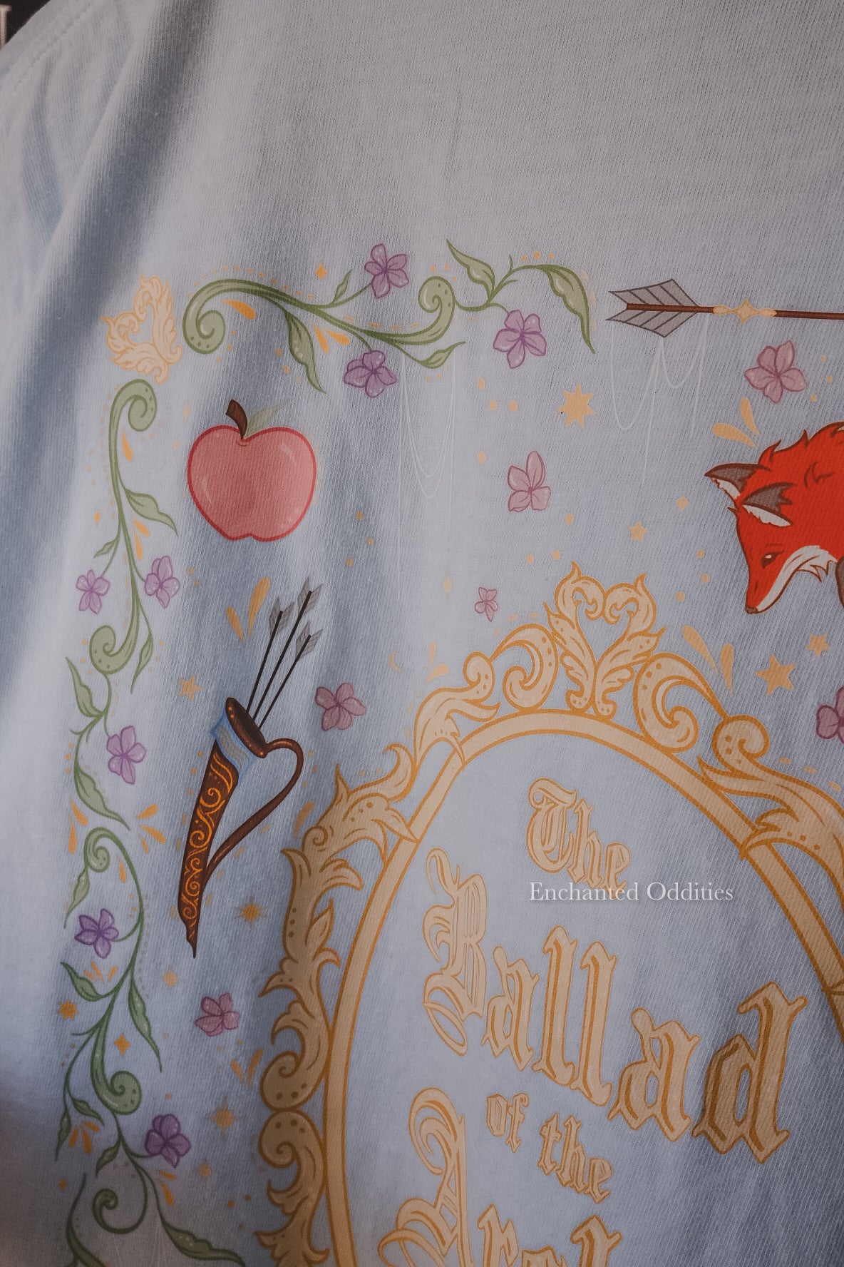 Little Fox tee in blue