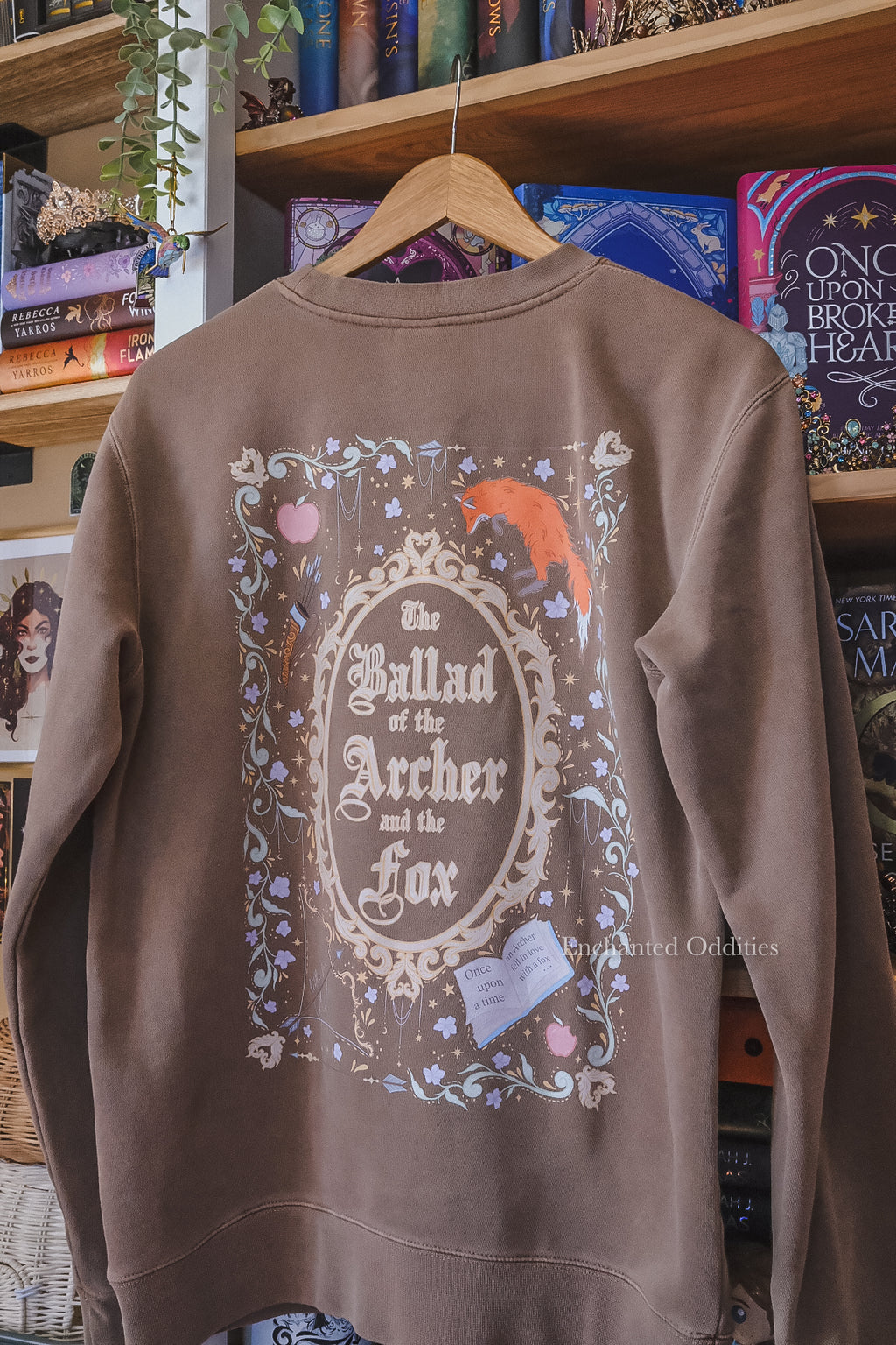 Little Fox crewneck in Brown