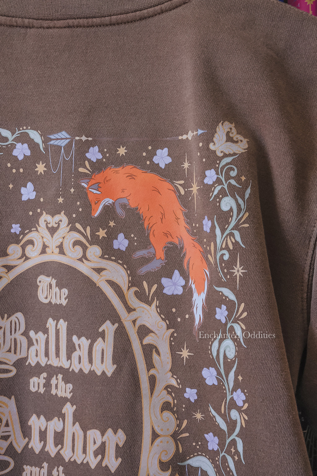 Little Fox crewneck in Brown