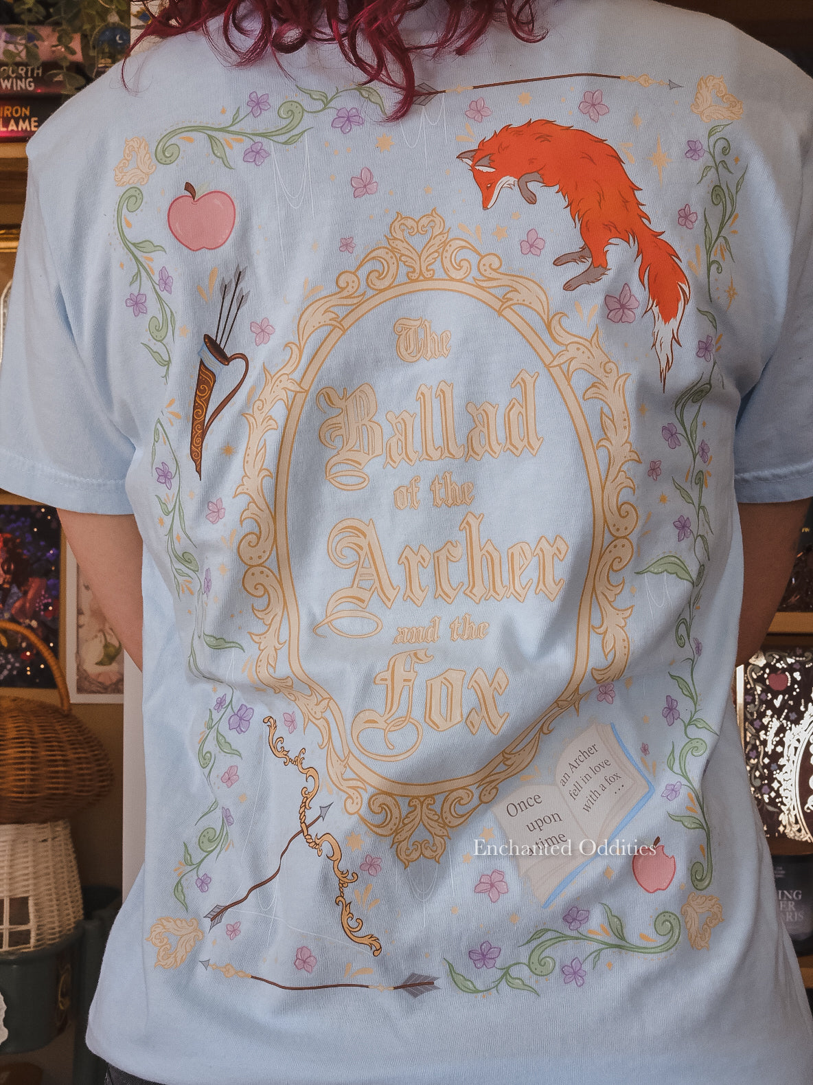 Little Fox tee in blue