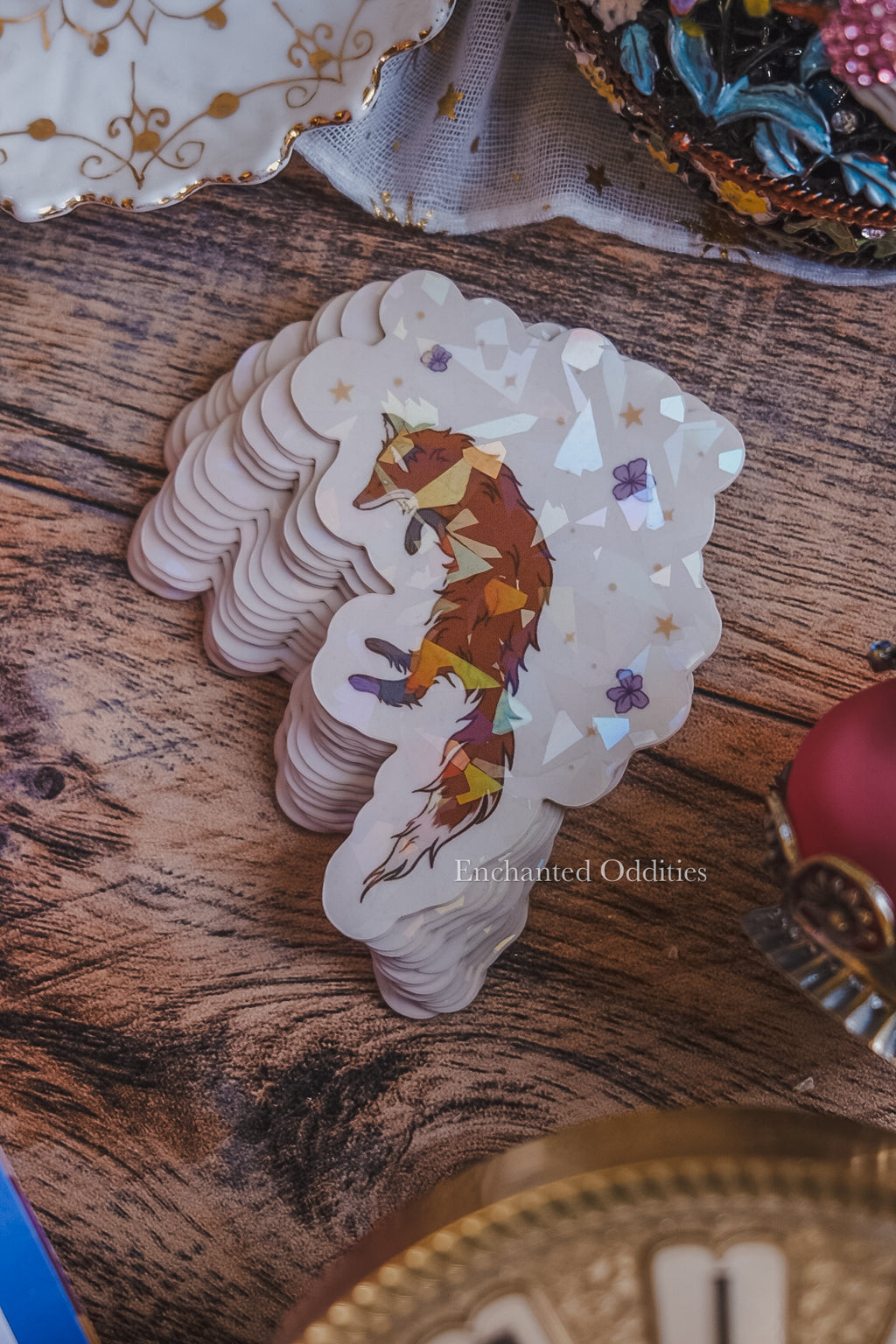 Little Fox Clear Sticker