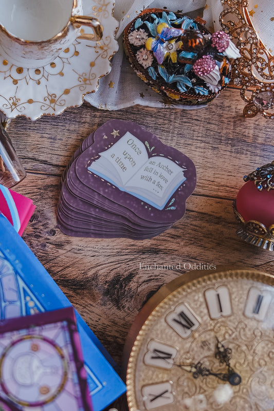 Once Upon a Time Glitter Sticker