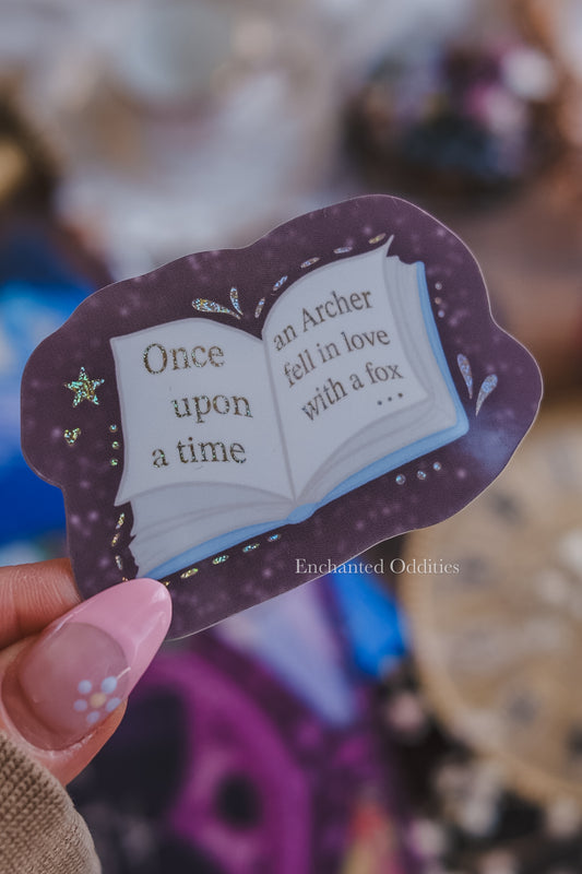 Once Upon a Time Glitter Sticker
