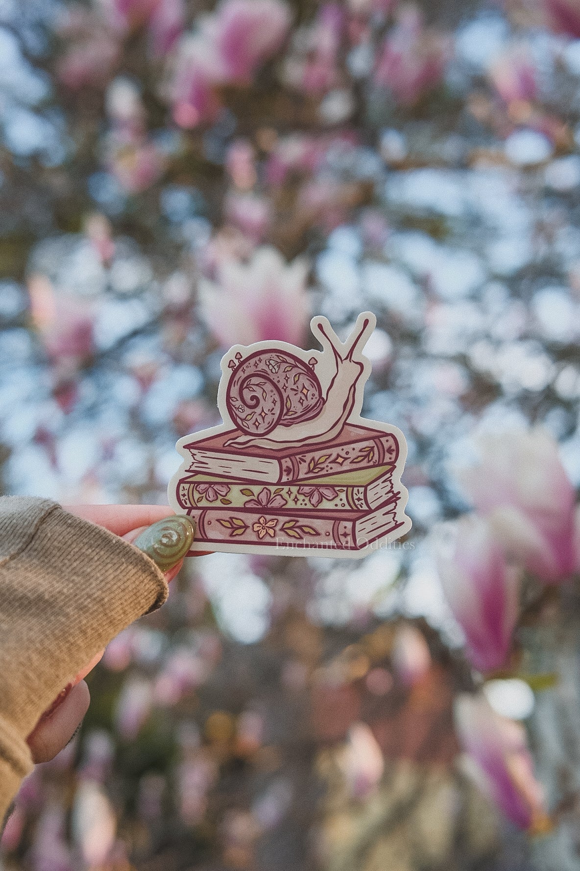 Bookish Garden Snail Sticker