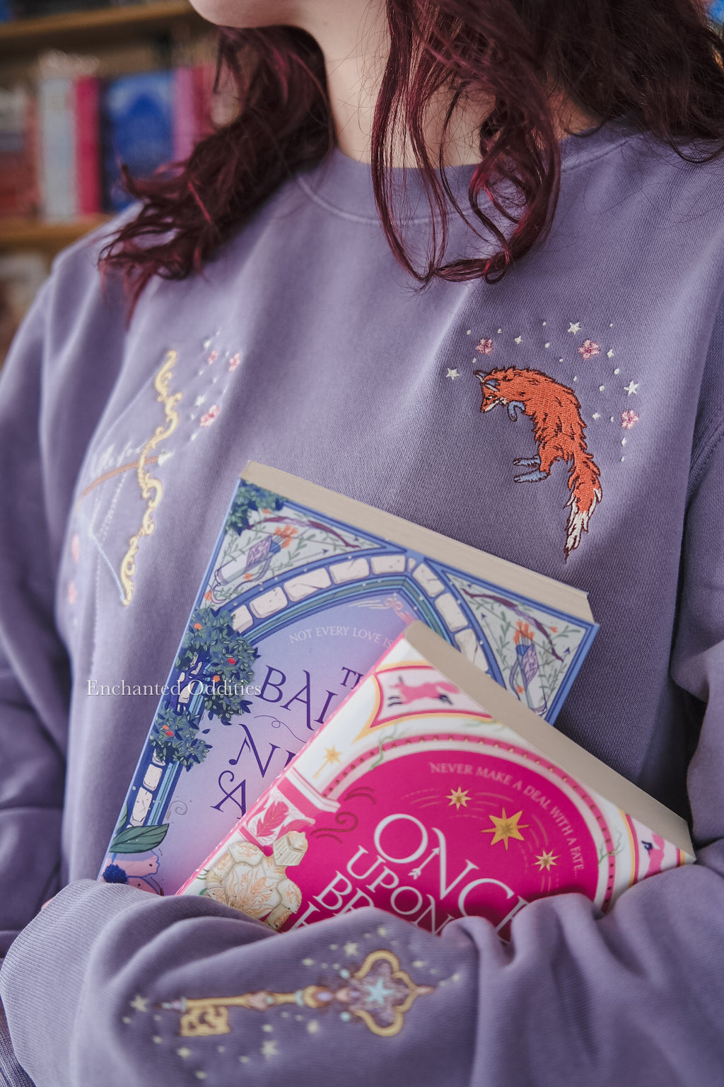 Archer & the Fox crewneck in PURPLE