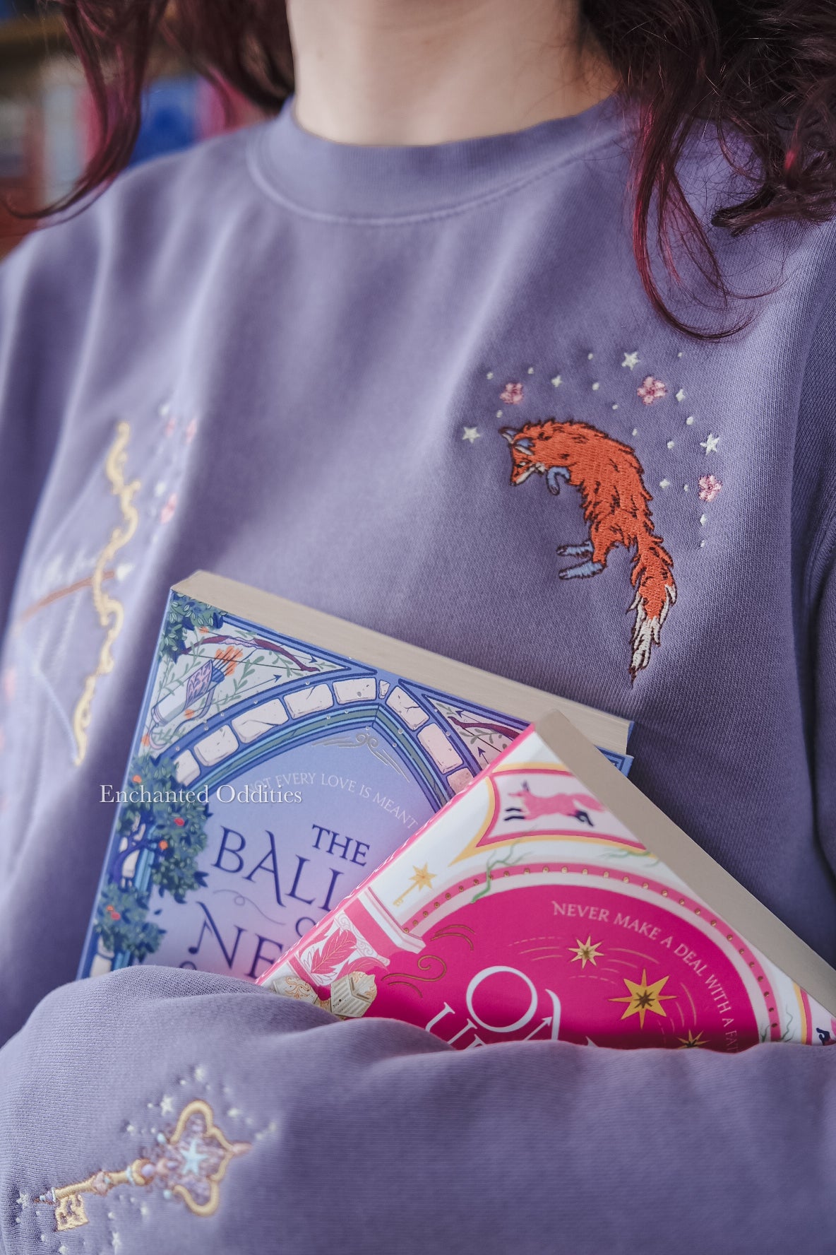 Archer & the Fox crewneck in PURPLE