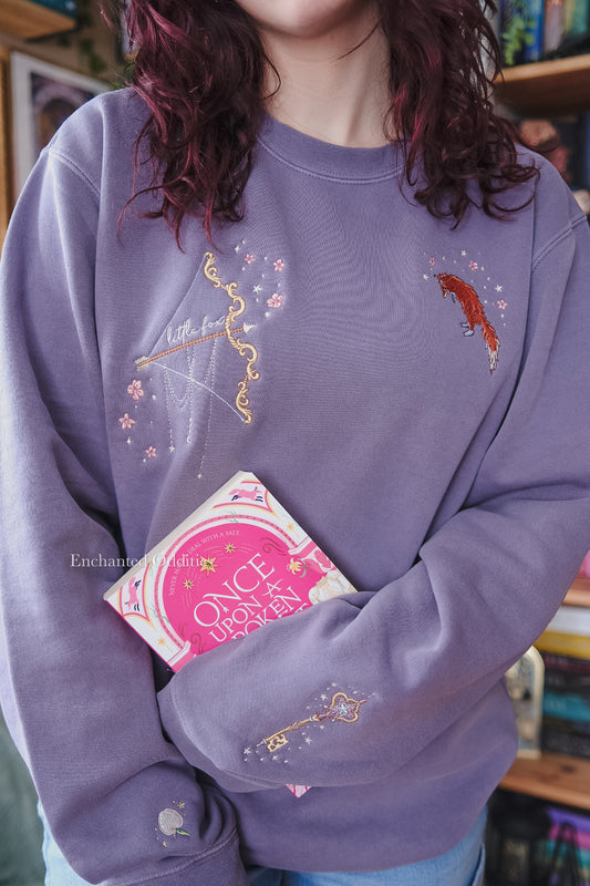 Archer & the Fox crewneck in PURPLE