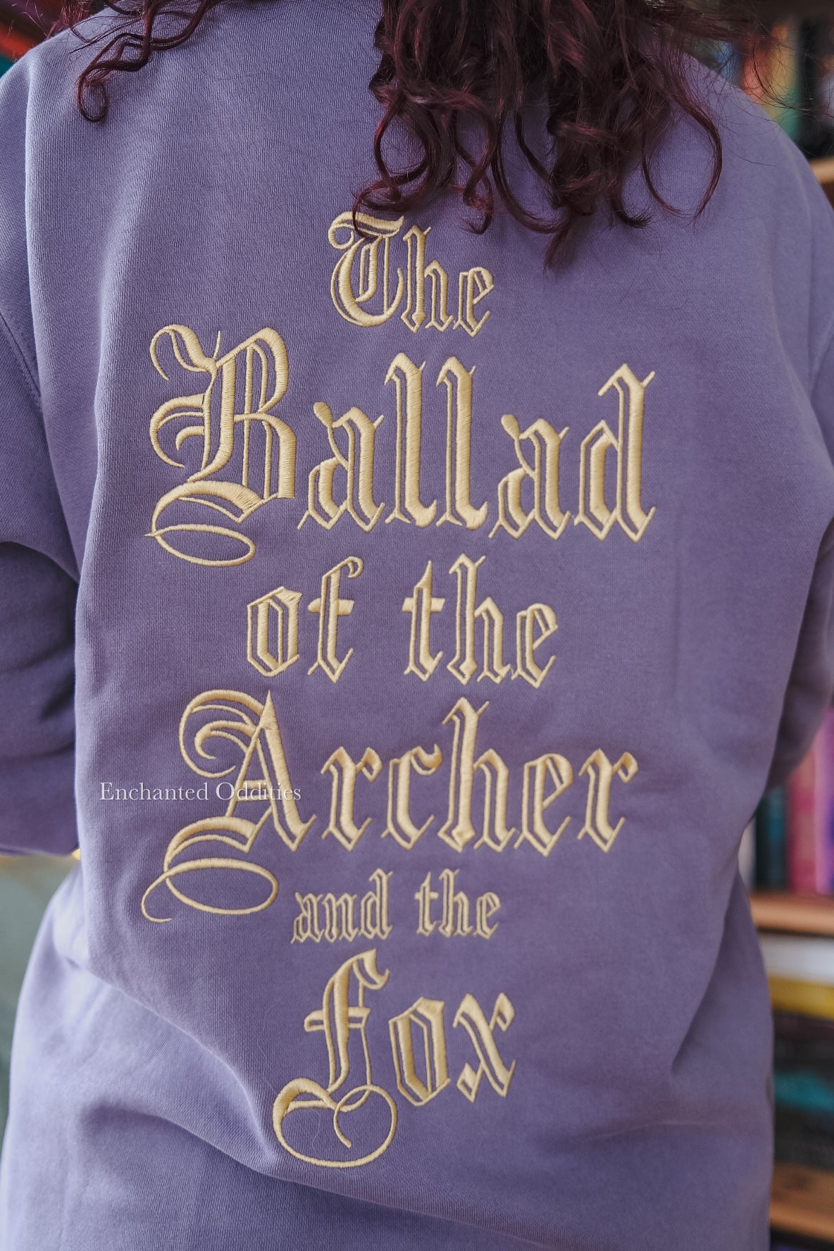Archer & the Fox crewneck in PURPLE (WITH BACK EMBROIDERY)