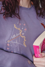 Archer & the Fox crewneck in PURPLE