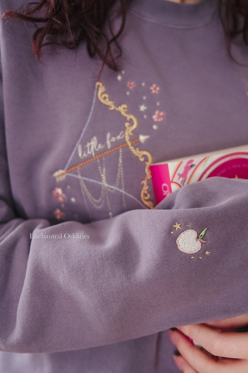 Archer & the Fox crewneck in PURPLE