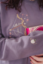 Archer & the Fox crewneck in PURPLE
