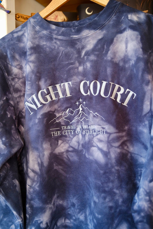 Tie Dye Night Court Crewneck