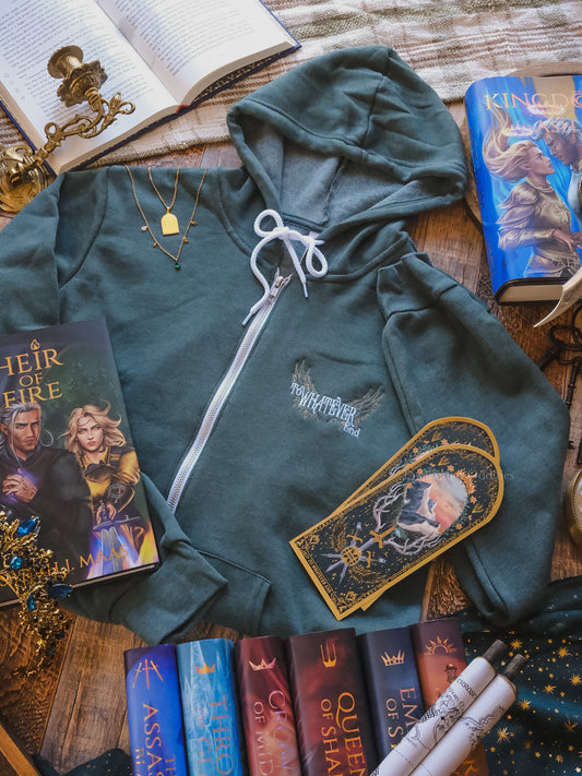 To Whatever End zip up hoodie