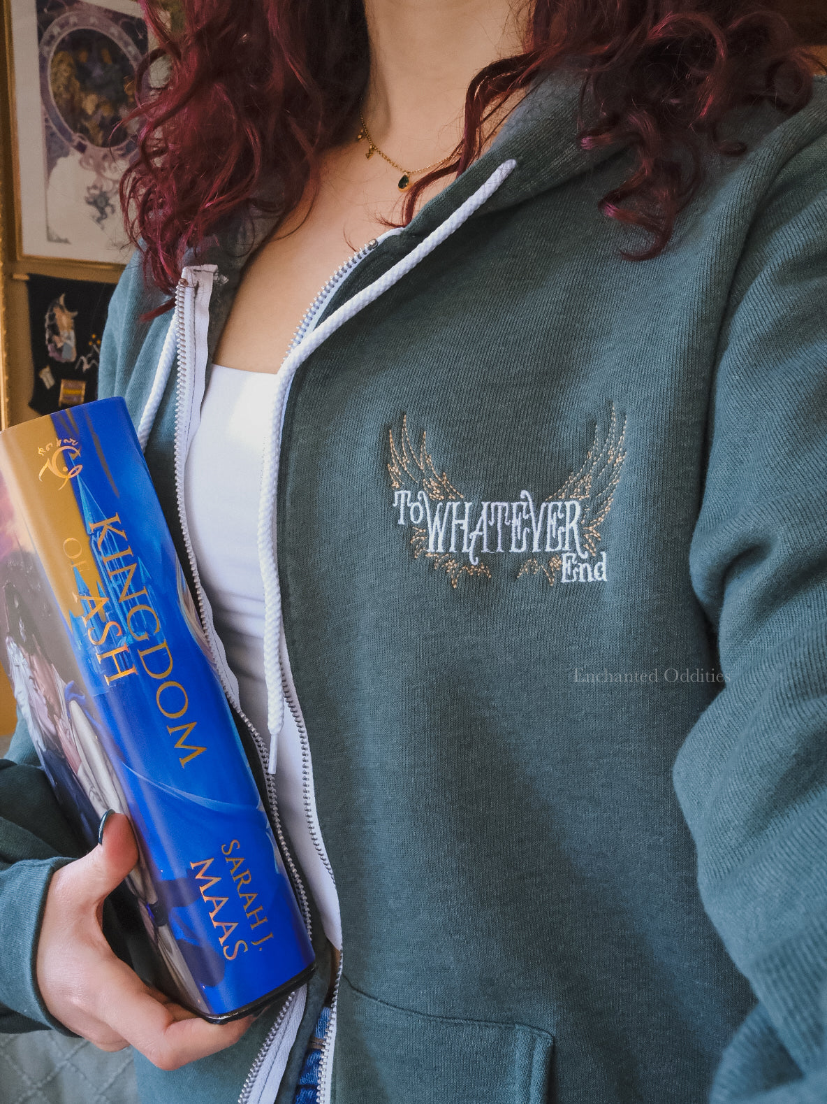 To Whatever End zip up hoodie