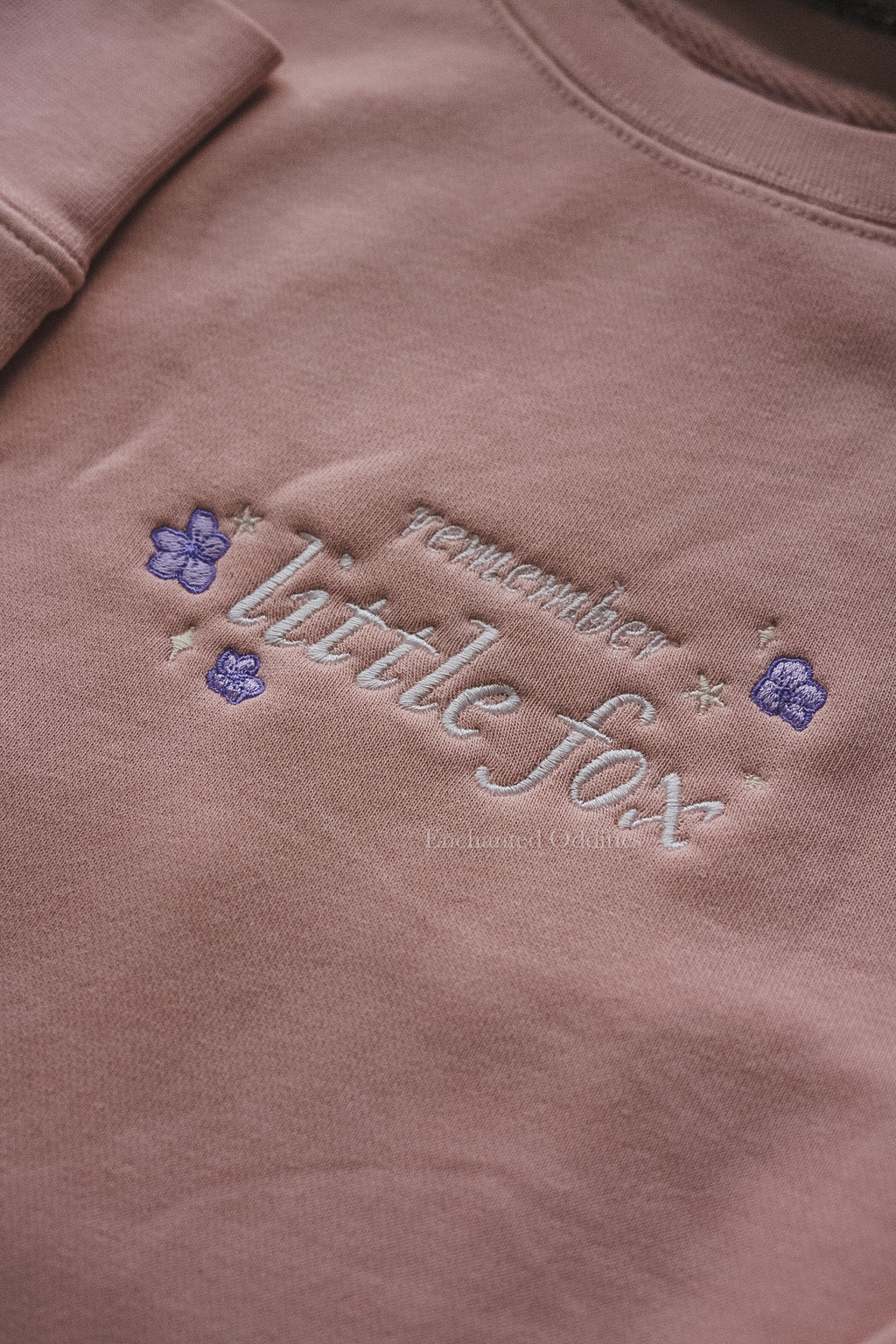 Little Fox crewneck in Blush