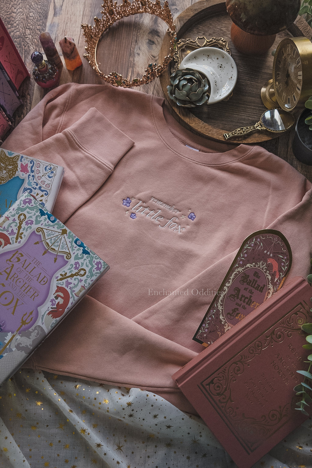 Little Fox crewneck in Blush