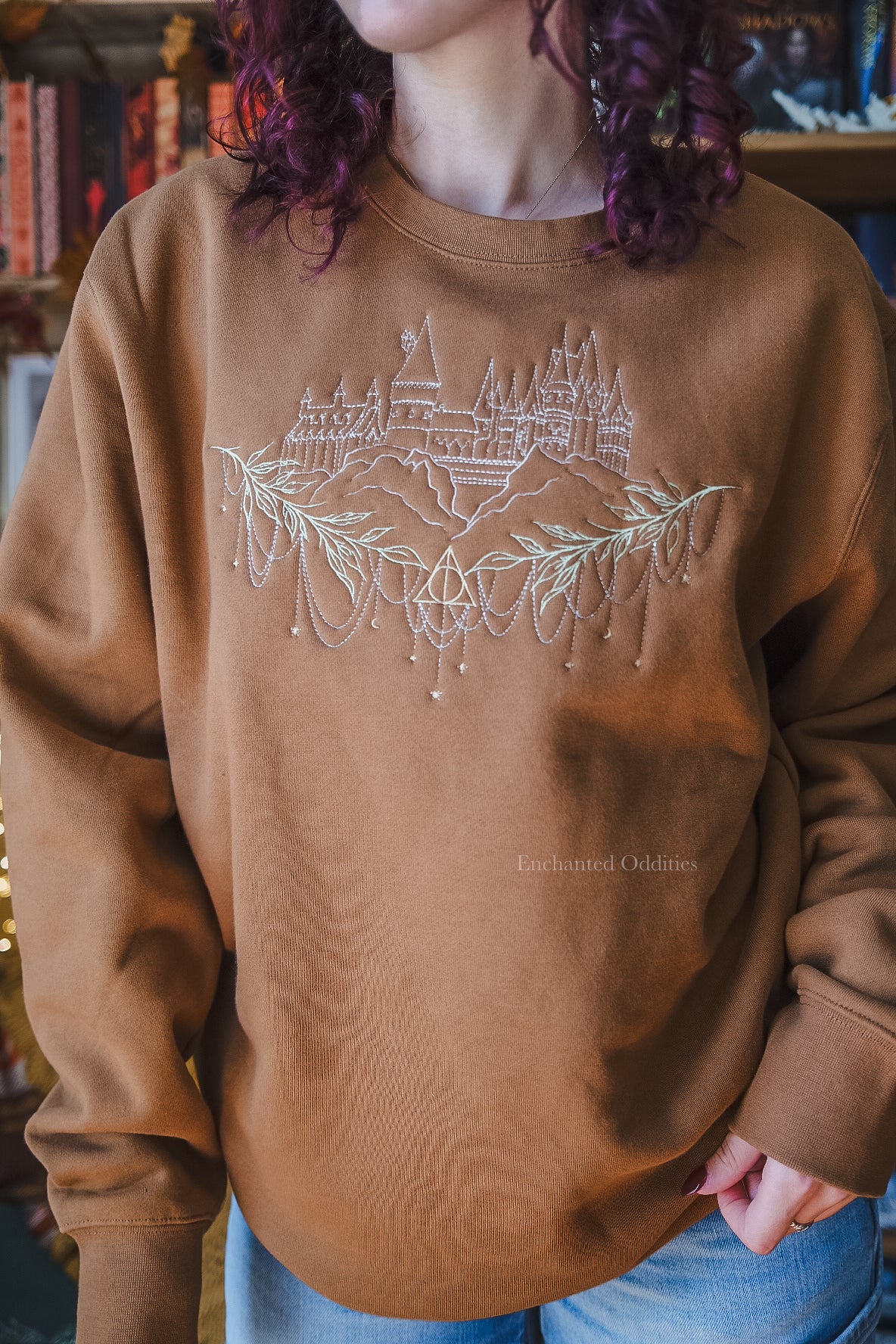 Welcome Home crewneck in Rustic Orange