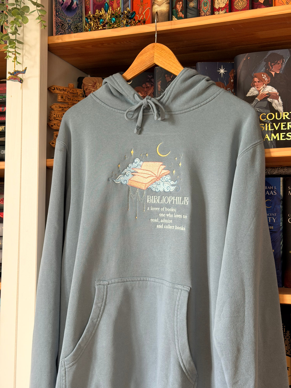 Bibliophile hoodie in Blue