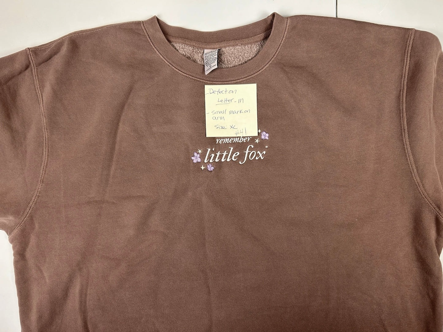 *IMPERFECT* Little Fox Brown Crewneck